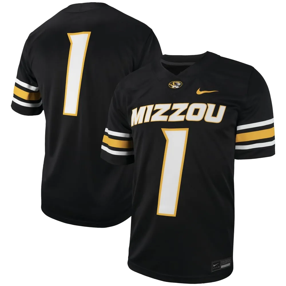 #1 Missouri Tigers Nike Untouchable Football Replica Jersey - Black