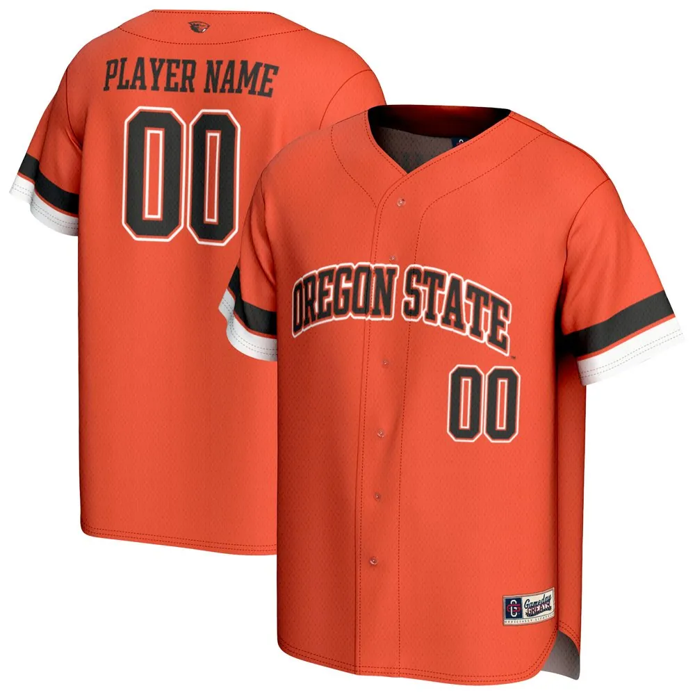 Oregon State Beavers GameDay Greats Unisex NIL Pick-A-Player Lightweight Collegiate Baseball Fashion Jersey - Orange