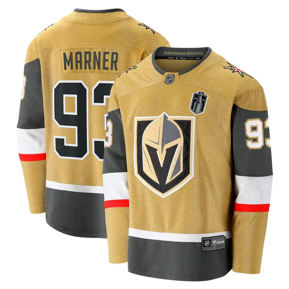 Mitch Marner Vegas Golden Knights Fanatics 2026 Stanley Cup Final Breakaway Jersey - Gold