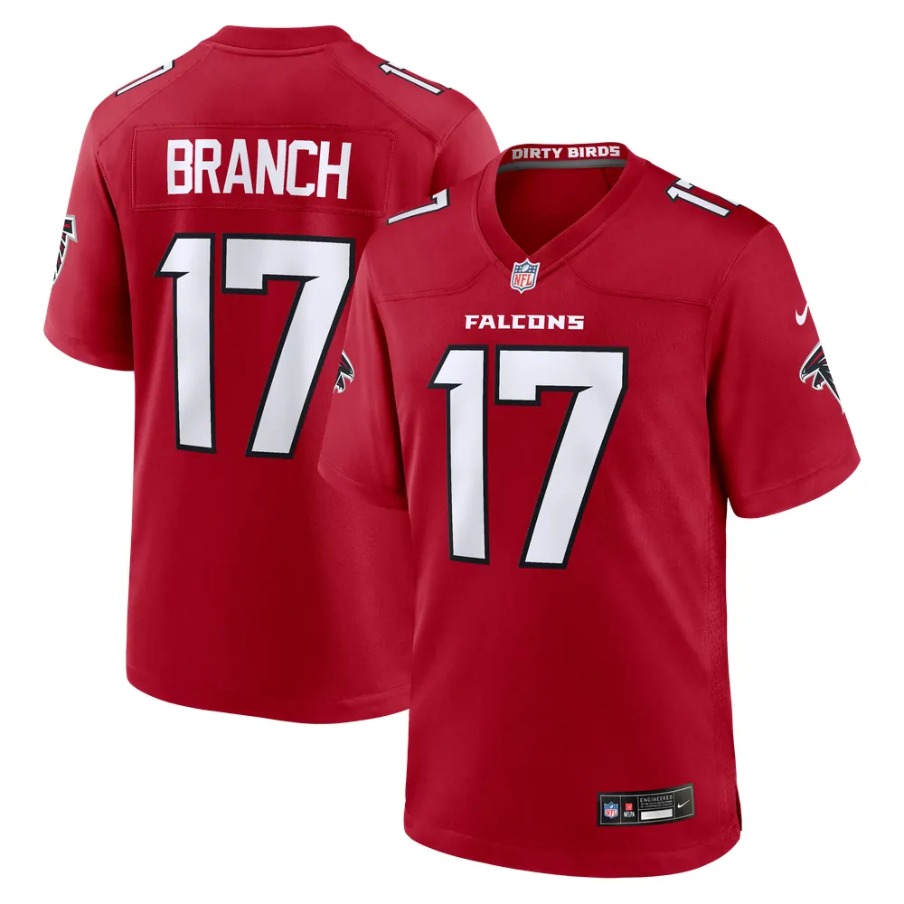 Zachariah Branch Atlanta Falcons Nike Team Game Jersey - Red