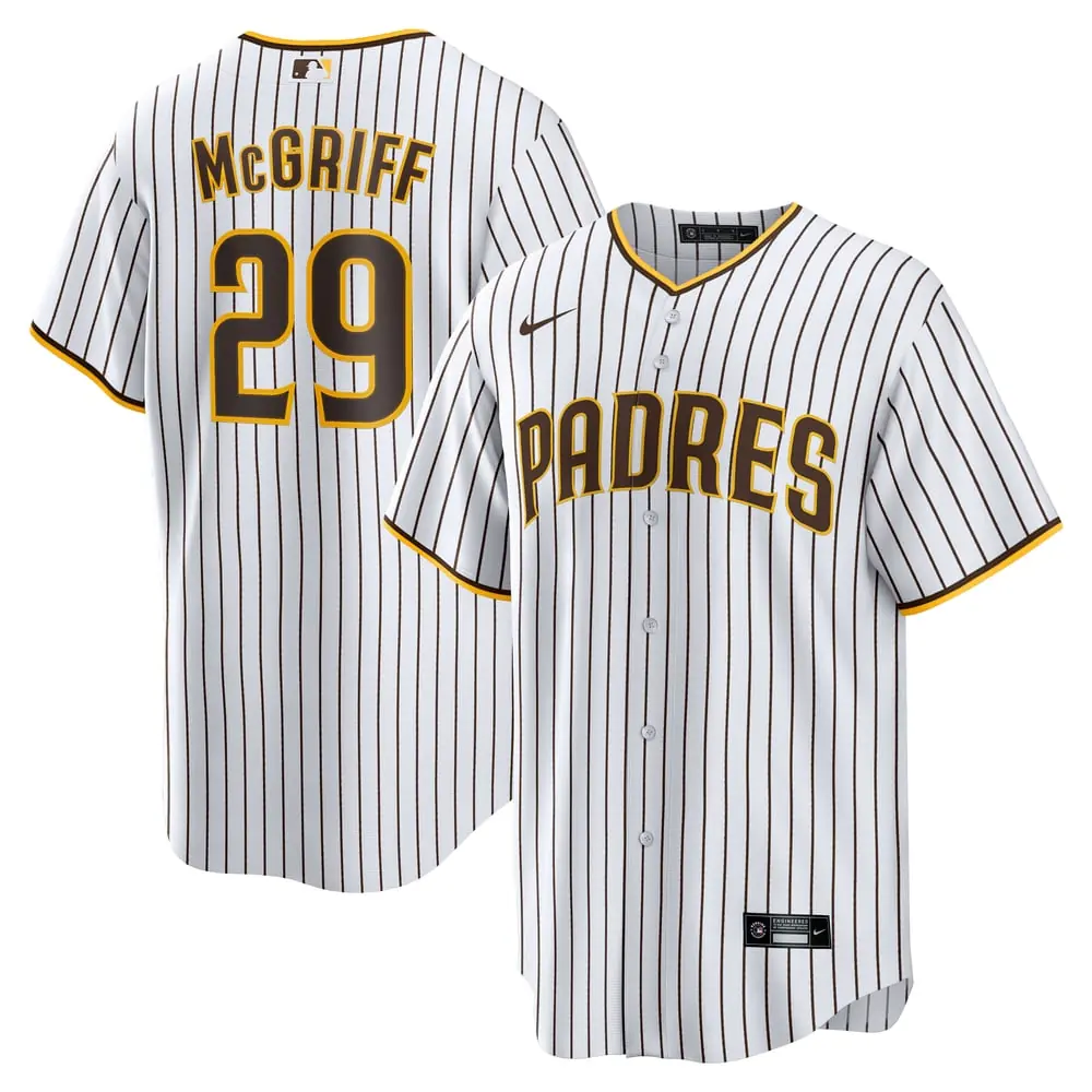 Fred McGriff San Diego Padres Nike Home Retired Player Replica Jersey - White