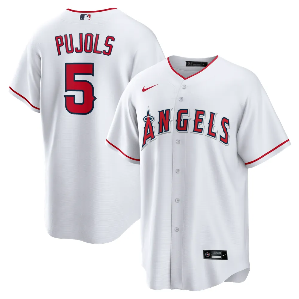 Albert Pujols Los Angeles Angels Nike Home Retired Player Replica Jersey - White