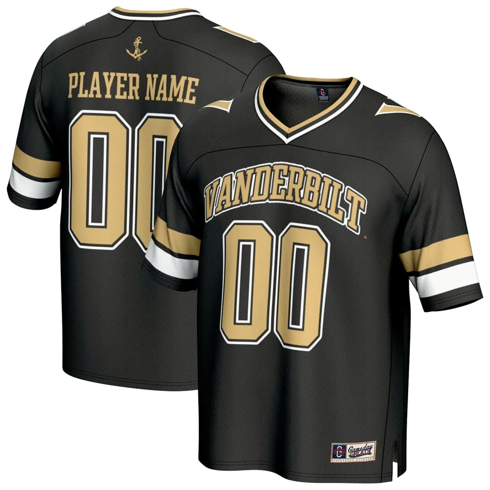 Vanderbilt Commodores GameDay Greats Unisex NIL Pick-A-Player Football Fashion Jersey - Black