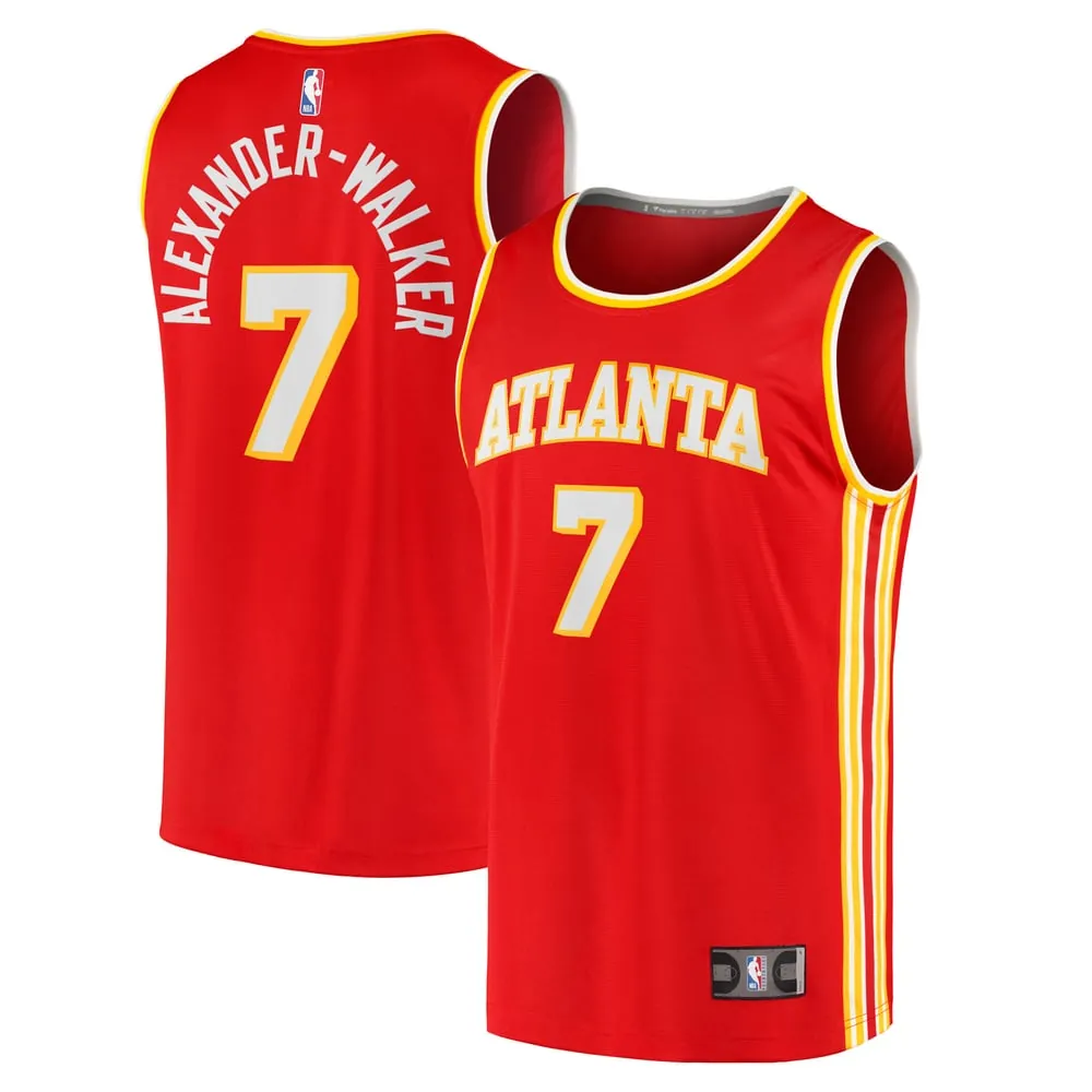 Nickeil Alexander-Walker Atlanta Hawks Fanatics Fast Break Replica Jersey - Red - Icon Edition