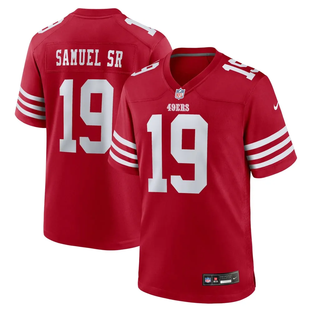 Deebo Samuel Sr San Francisco 49ers Nike Team Game Jersey - Scarlet