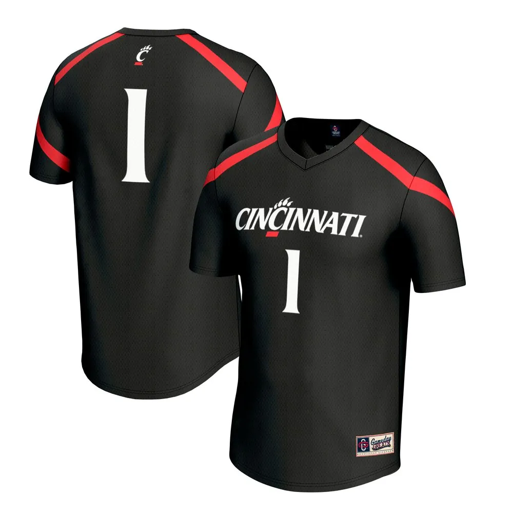 #1 Cincinnati Bearcats GameDay Greats Unisex Lacrosse Fashion Jersey - Black