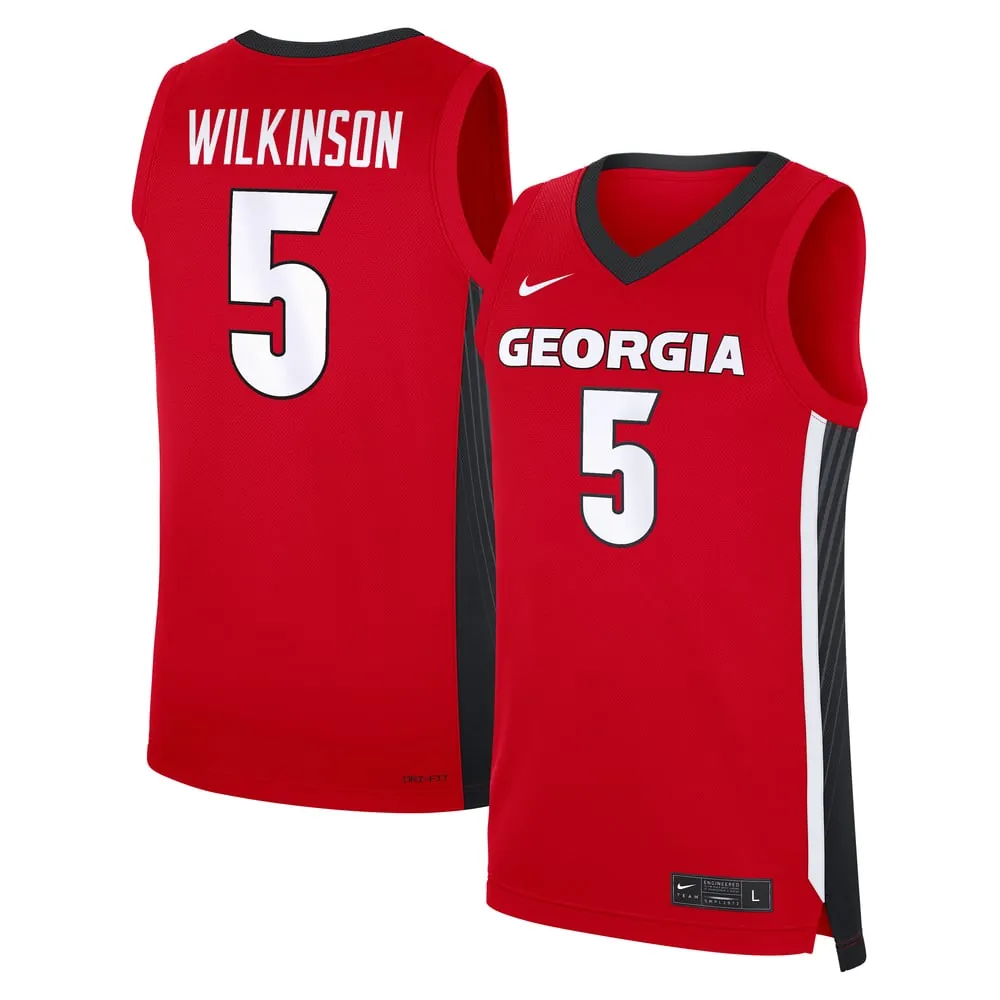 Jeremiah Wilkinson Georgia Bulldogs Nike NIL Men's Basketball Replica Jersey - Red