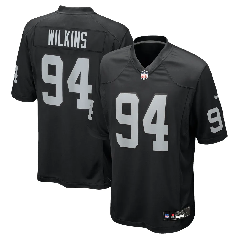 Christian Wilkins Las Vegas Raiders Nike Team Game Jersey -  Black