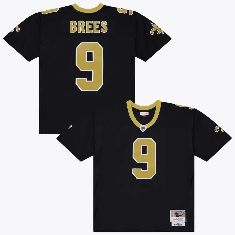 Drew Brees New Orleans Saints Mitchell & Ness 2009 Legacy Jersey - Black