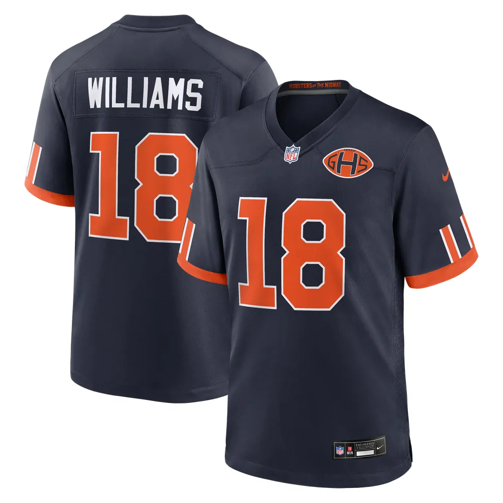 Caleb Williams Chicago Bears Nike 2026 Rivalries Collection Game Jersey - Navy