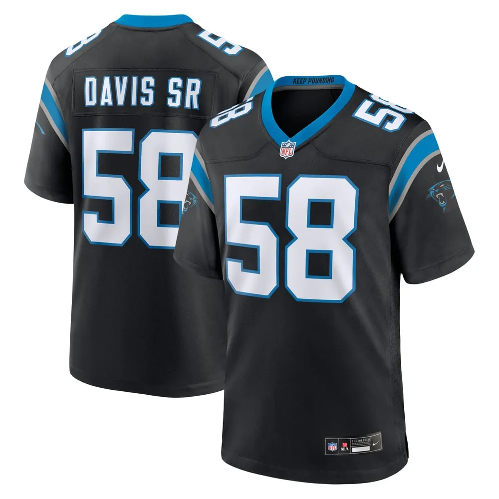 Thomas Davis Sr. Carolina Panthers Nike Team Retired Game Jersey -  Black