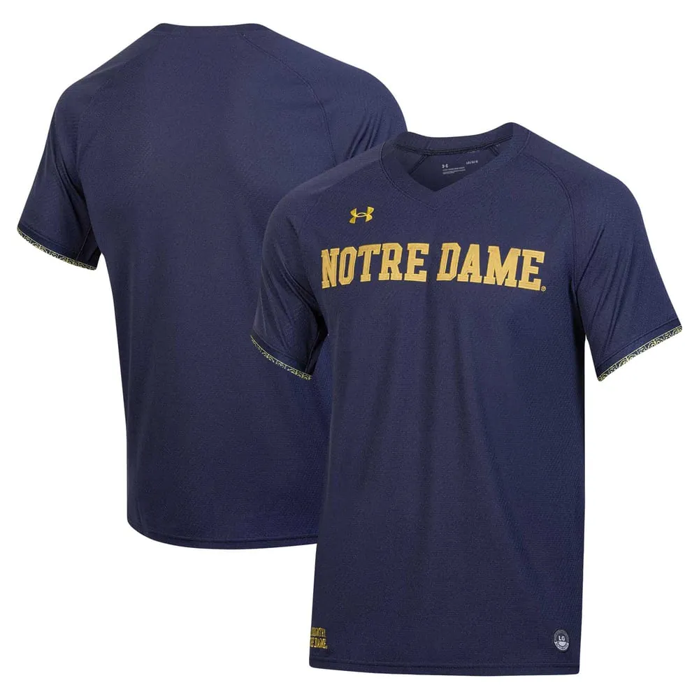 Notre Dame Fighting Irish Under Armour Replica Baseball Jersey - Navy