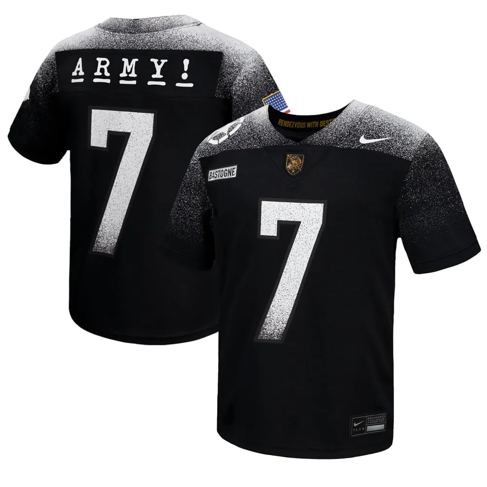 Army Black Knights Nike Youth 2024 Rivalry Collection Alternate Replica Football Jersey - Black