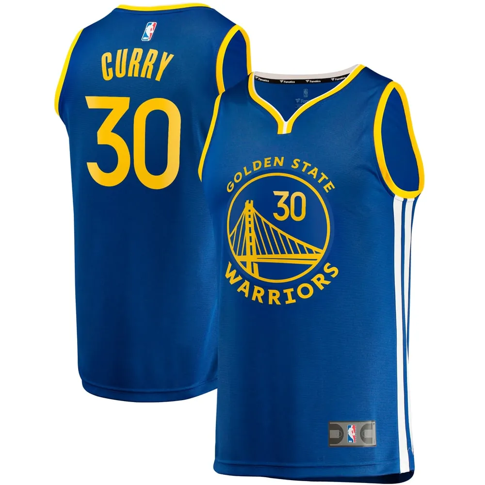 Stephen Curry Golden State Warriors Fanatics Youth Fast Break Replica Jersey - Icon Edition - Royal