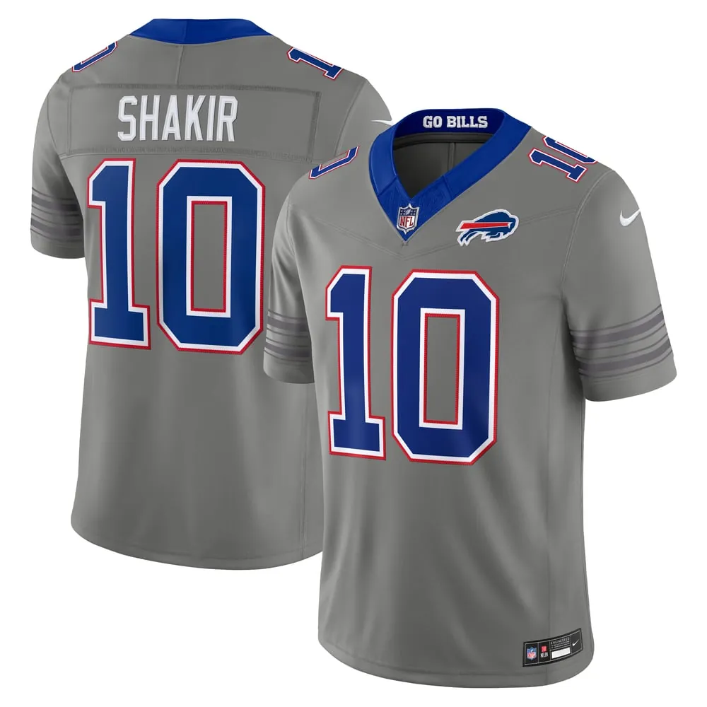 Khalil Shakir Buffalo Bills Nike Nickel City Vapor F.U.S.E. Stitched Limited Jersey - Gray