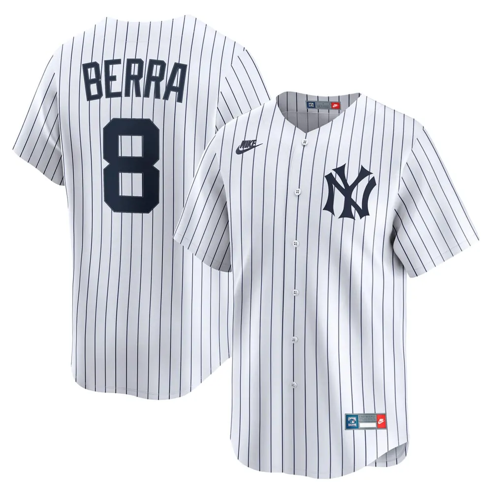Yogi Berra New York Yankees Nike Cooperstown Collection Limited Jersey - White