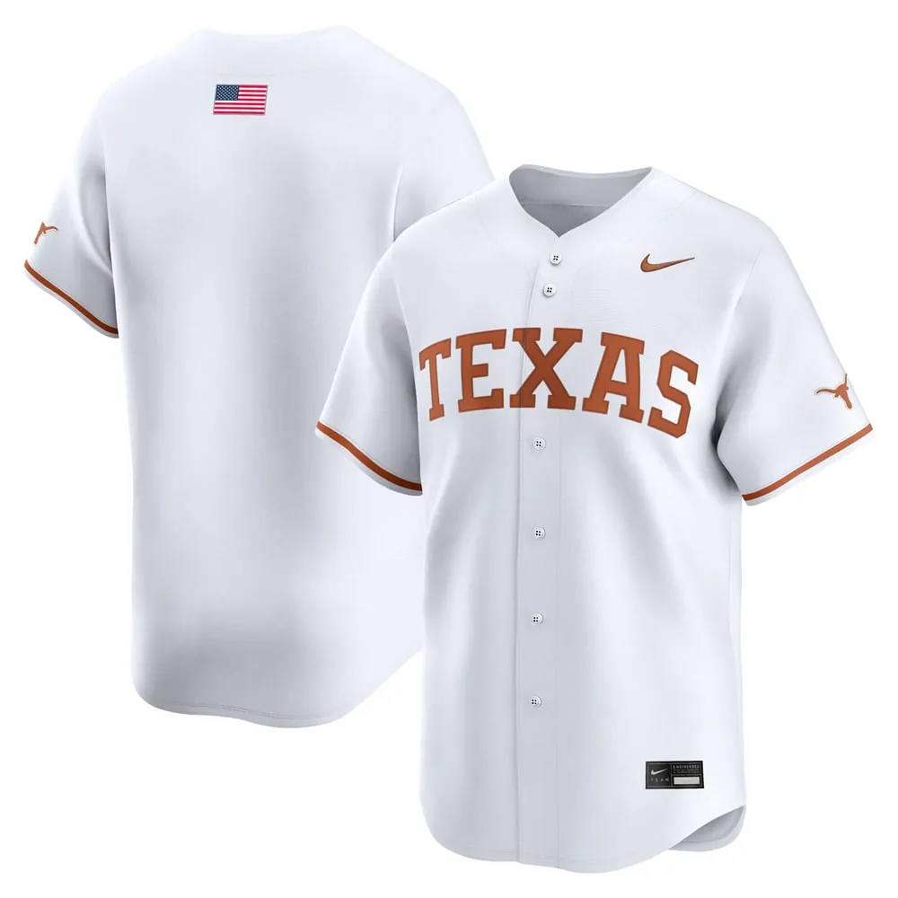 Texas Longhorns Nike Baseball Limited Jersey - White
