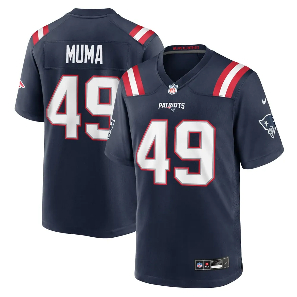 Chad Muma New England Patriots Nike Team Game Jersey - Navy
