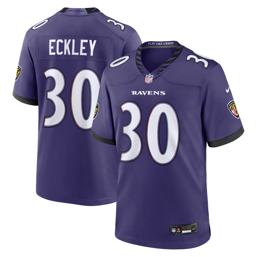 Ryan Eckley Baltimore Ravens Nike Team Game Jersey - Purple