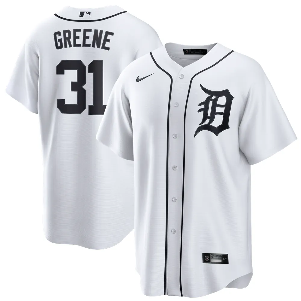 Riley Greene Detroit Tigers Nike Home Replica Jersey - White
