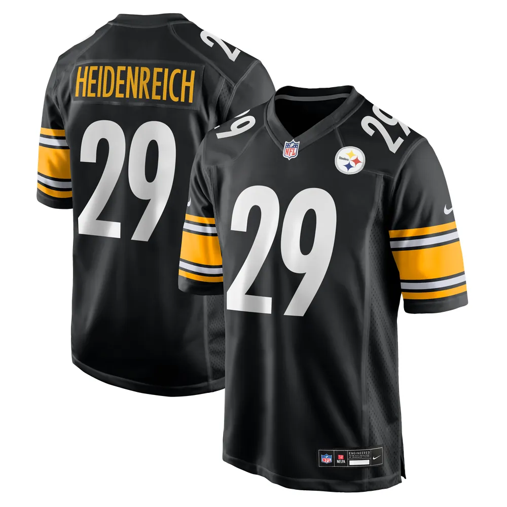 Eli Heidenreich Pittsburgh Steelers Nike Team Game Jersey - Black