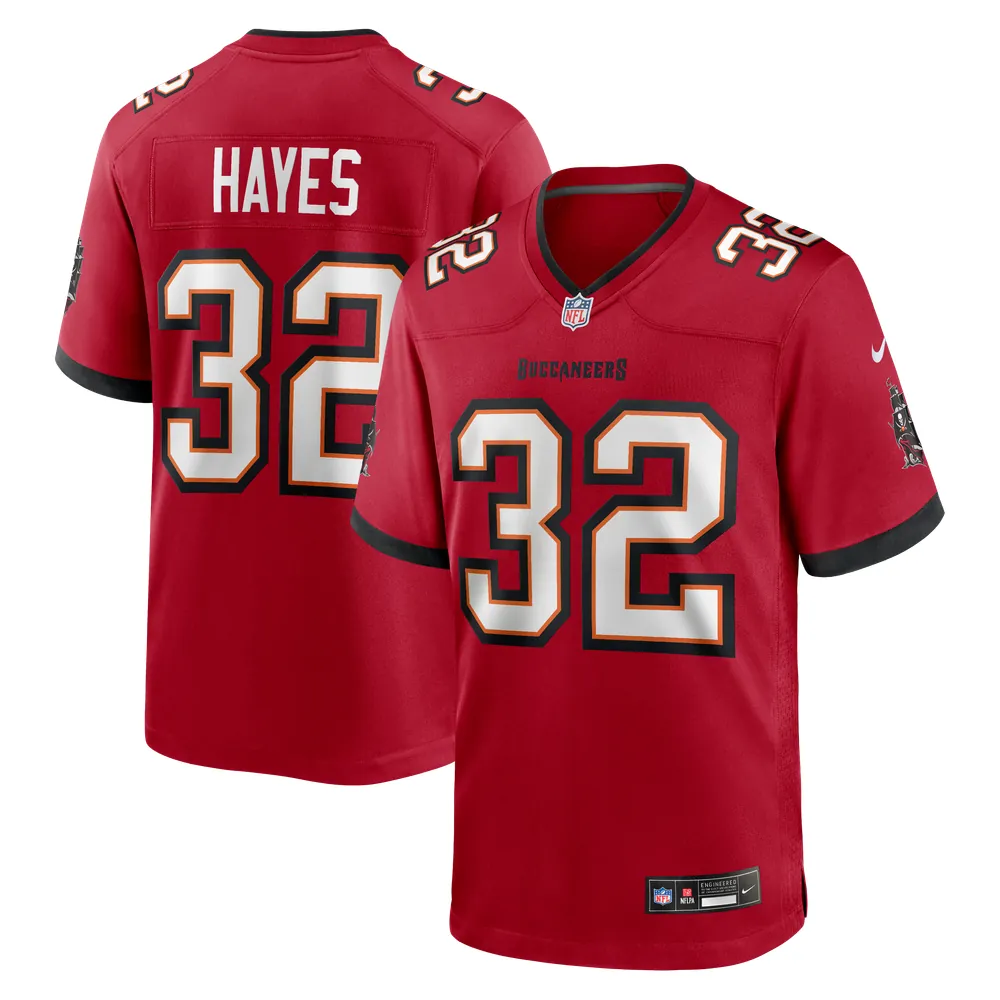 Josh Hayes Tampa Bay Buccaneers Nike  Game Jersey -  Red