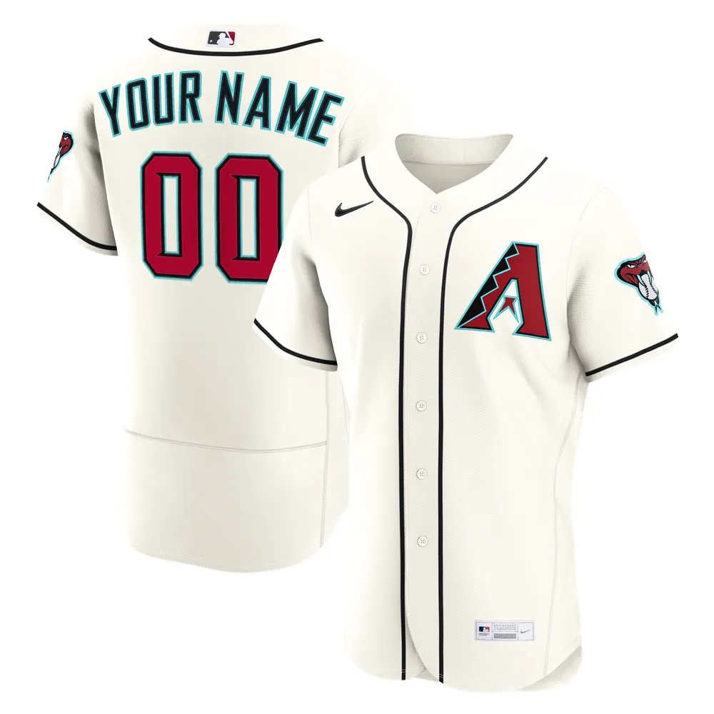 Arizona Diamondbacks Nike Home Authentic Custom Jersey - Cream