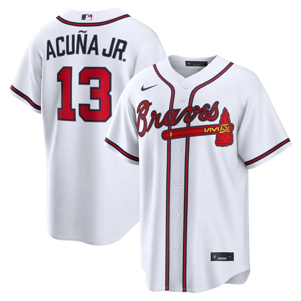 Ronald Acuña Jr. Atlanta Braves Nike Home Replica Jersey - White