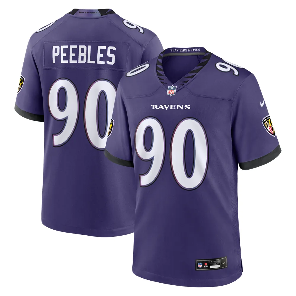 Aeneas Peebles Baltimore Ravens Nike Team Game Jersey - Purple