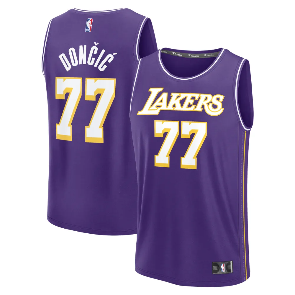 Luka Dončić Los Angeles Lakers Fanatics Fast Break Jersey - Statement Edition - Purple