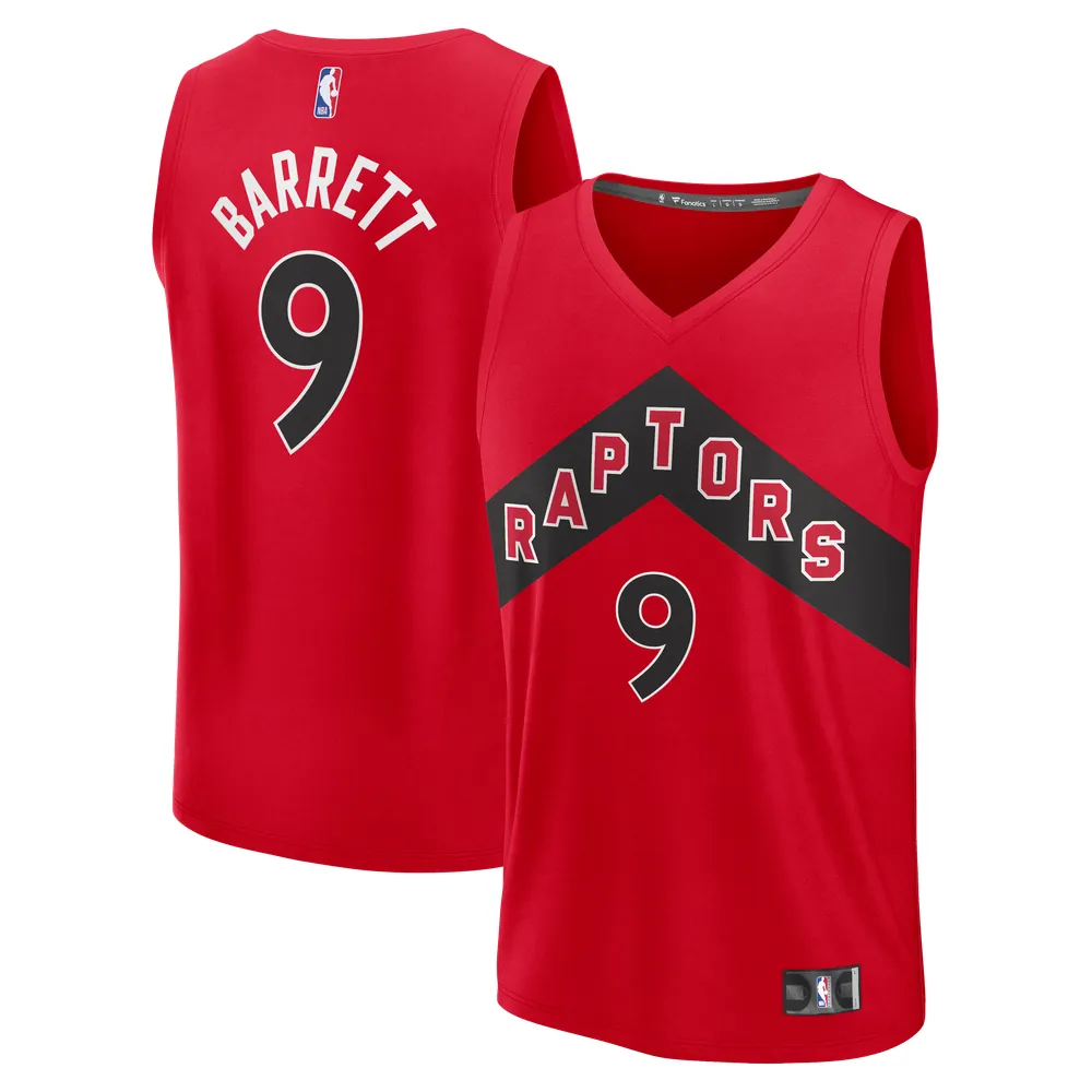RJ Barrett Toronto Raptors Fanatics Fast Break Jersey - Red - Icon Edition