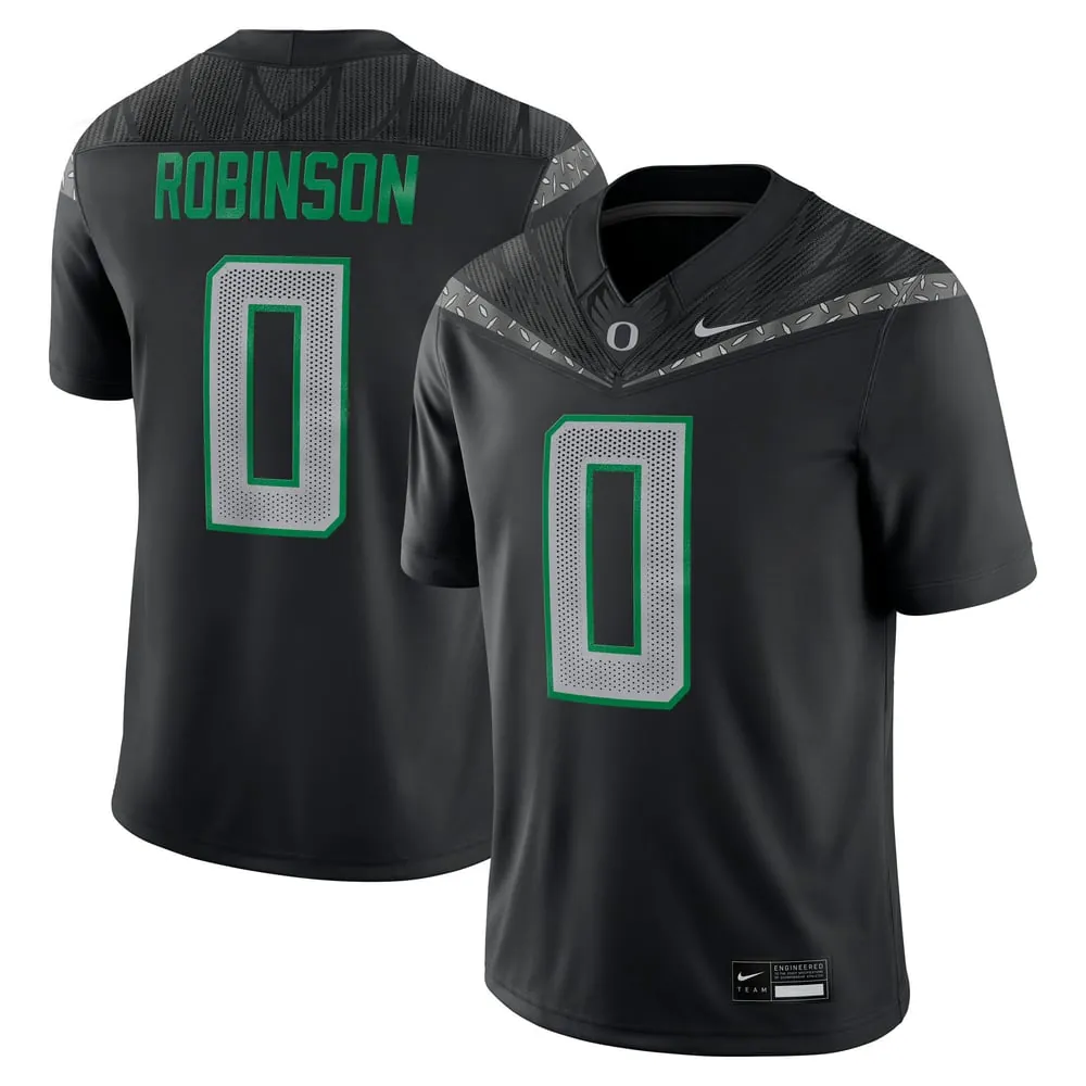 D'Antre Robinson Oregon Ducks Nike Home Game Jersey - Black