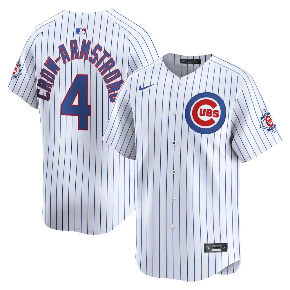 Pete Crow-Armstrong Chicago Cubs Nike 150th Anniversary Limited Jersey - White