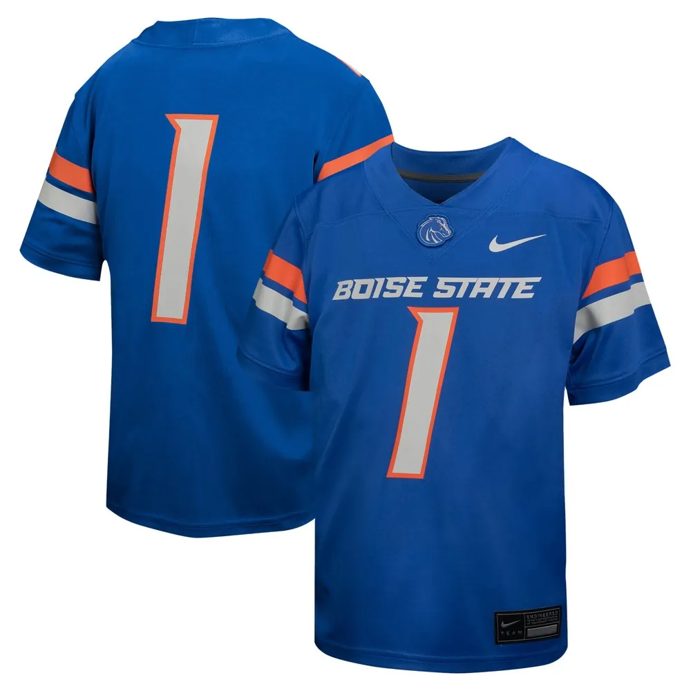 #1 Boise State Broncos Nike Youth Untouchable Football Jersey - Royal