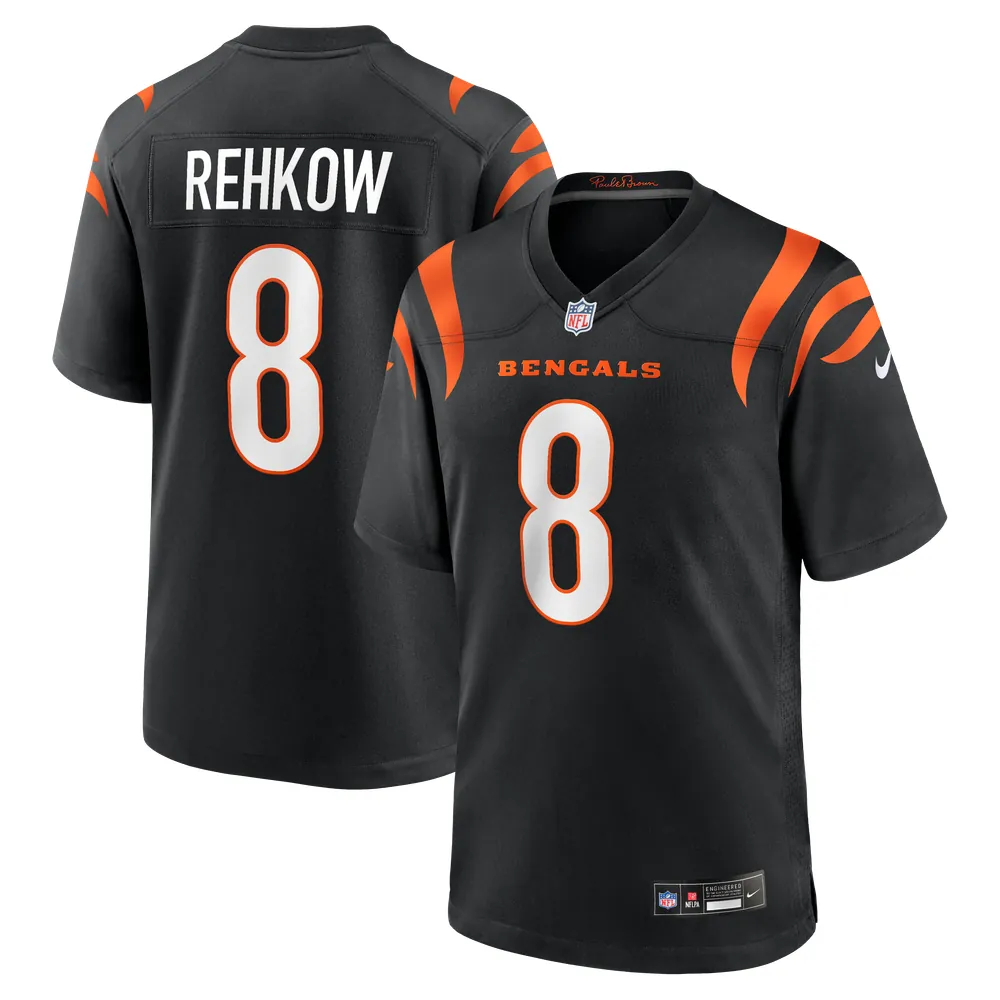 Ryan Rehkow Cincinnati Bengals Nike  Game Jersey -  Black