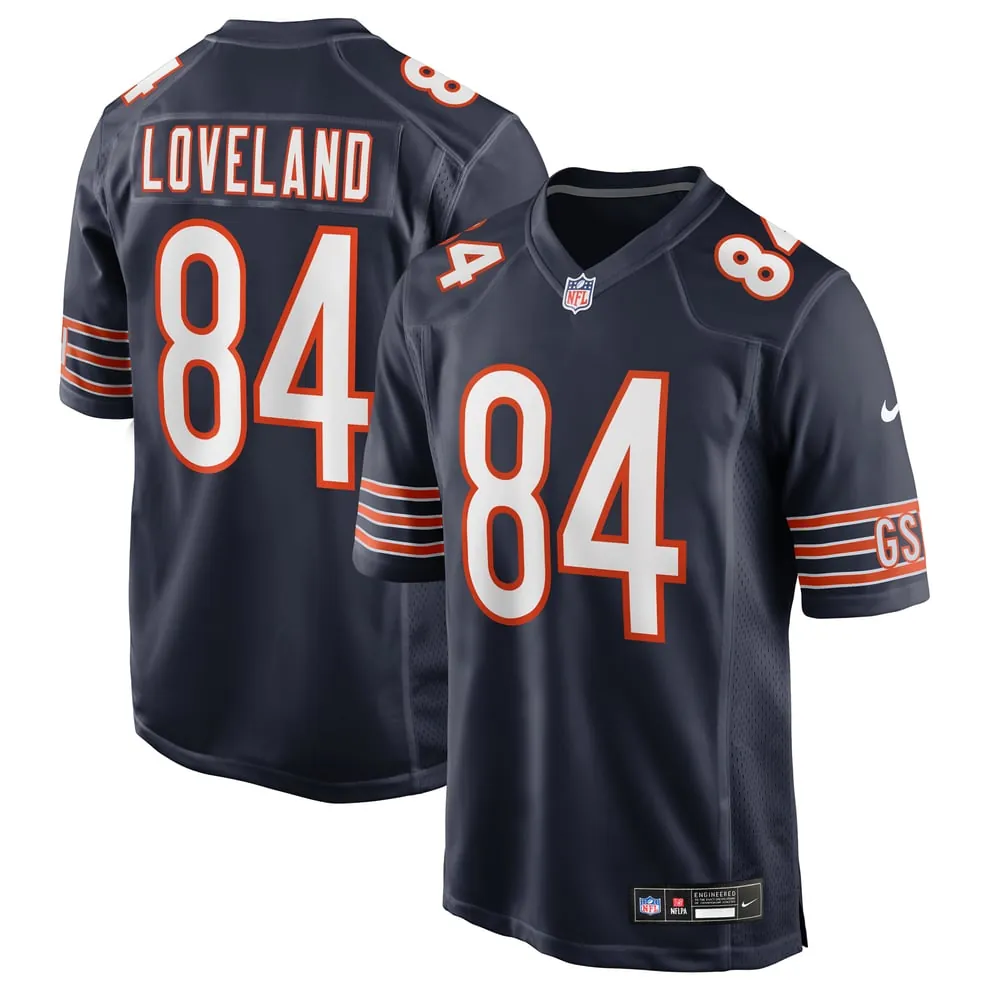 Colston Loveland Chicago Bears Nike Team Game Jersey - Navy