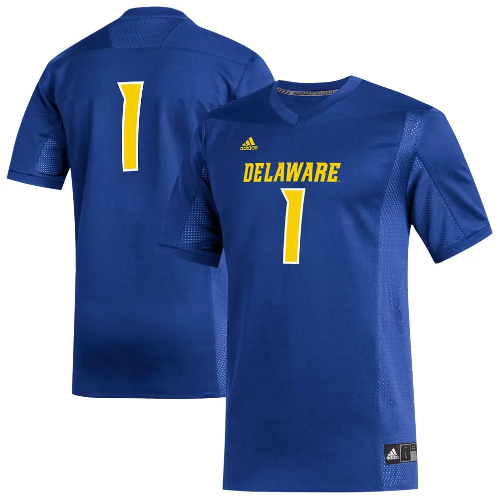 #1 Delaware Fightin' Blue Hens adidas Replica Football Jersey - Royal