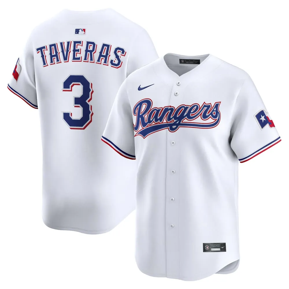 Leody Taveras Texas Rangers Nike Home Limited Player Jersey - White