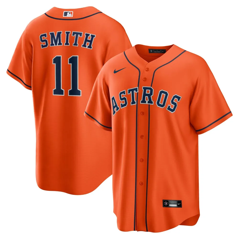 Cam Smith Houston Astros Nike Alternate Replica Jersey - Orange