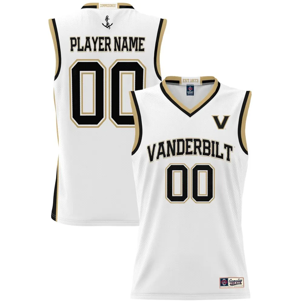 Vanderbilt Commodores GameDay Greats NIL Pick-A-Player Men's Basketball Jersey - White