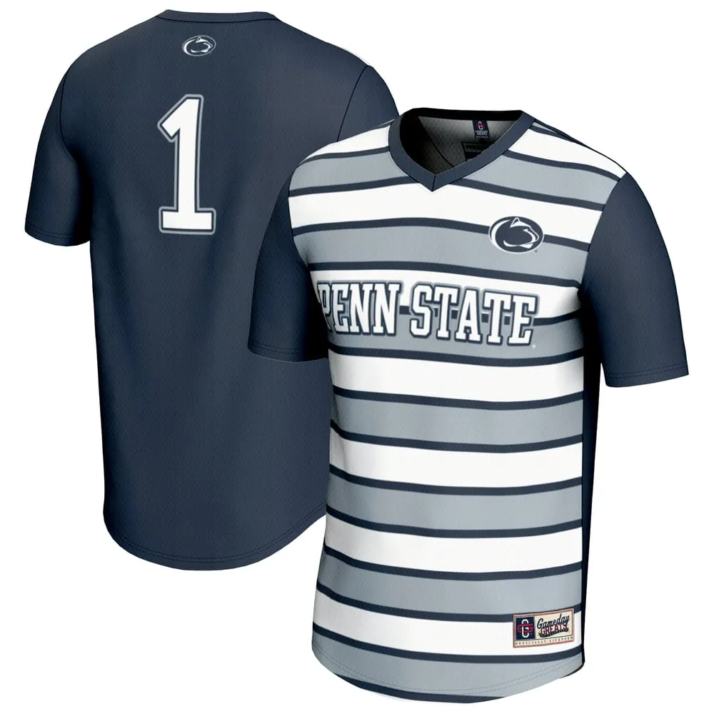 #1 Penn State Nittany Lions GameDay Greats Unisex Lightweight Soccer Fashion Jersey - Navy
