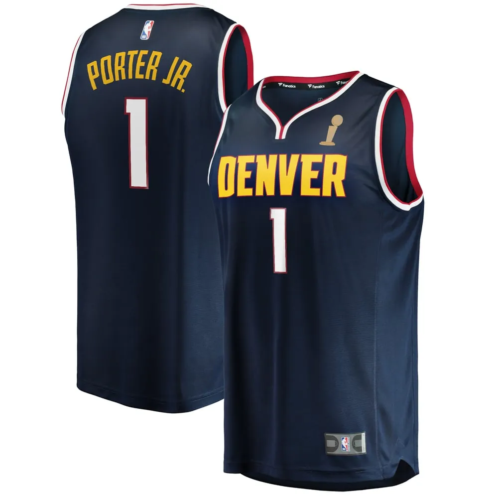 Michael Porter Jr. Denver Nuggets Fanatics Youth Navy 2023 NBA Finals Champions Fast Break Player Jersey - Icon Edition