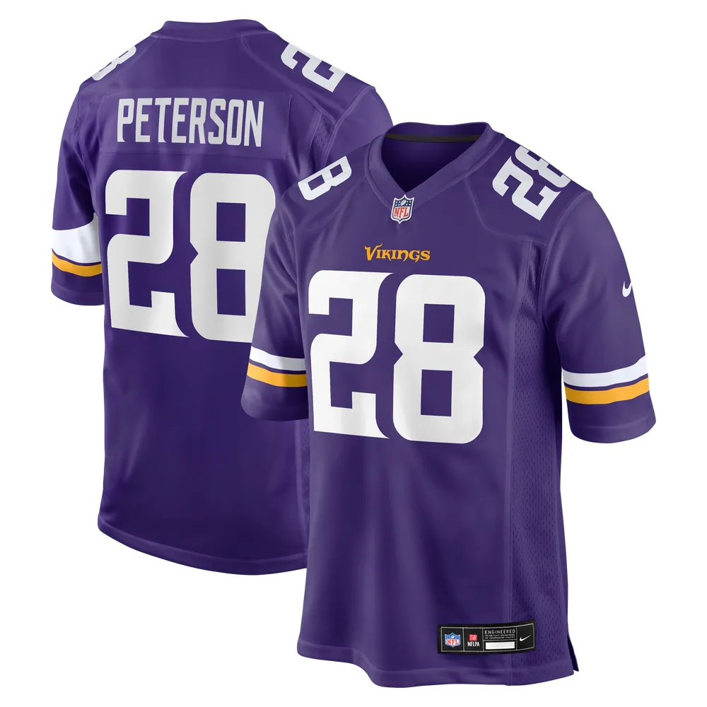 Adrian Peterson Minnesota Vikings Nike Team Retired Game Jersey - Purple