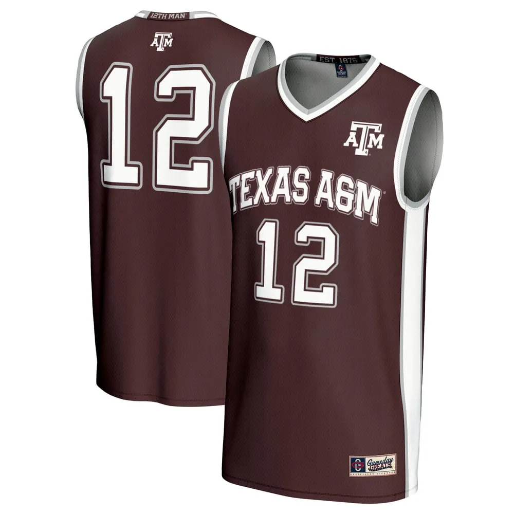 #12 Texas A&M Aggies GameDay Greats Unisex Basketball Lightweight Fashion Jersey - Maroon
