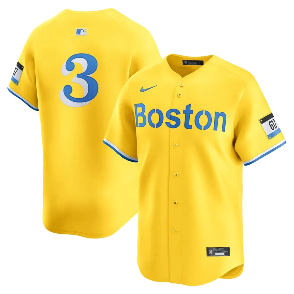 Ceddanne Rafaela Boston Red Sox Nike Alternate Limited Jersey - Gold
