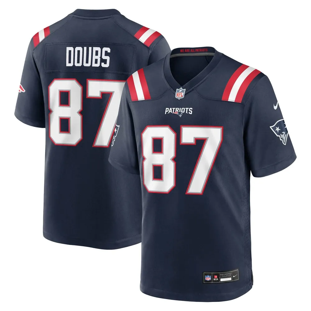 Romeo Doubs New England Patriots Nike Game Jersey - Navy