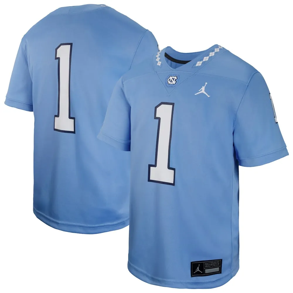 #1 North Carolina Tar Heels Jordan Brand Youth Untouchable Replica Game Jersey - Carolina Blue