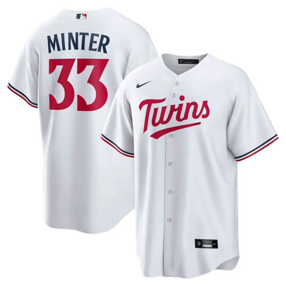 A.J. Minter Minnesota Twins Nike Home Replica Jersey - White