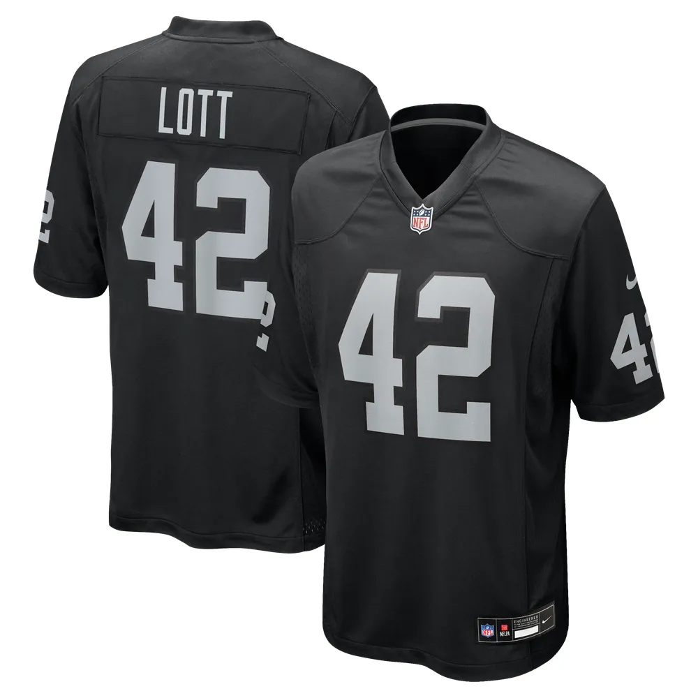 Ronnie Lott Las Vegas Raiders Nike Game Retired Player Jersey - Black