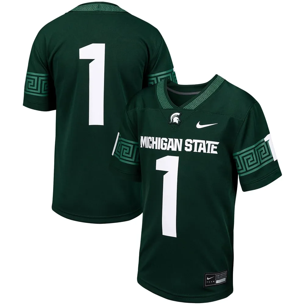 # Michigan State Spartans Nike Youth Football Game Jersey - Green
